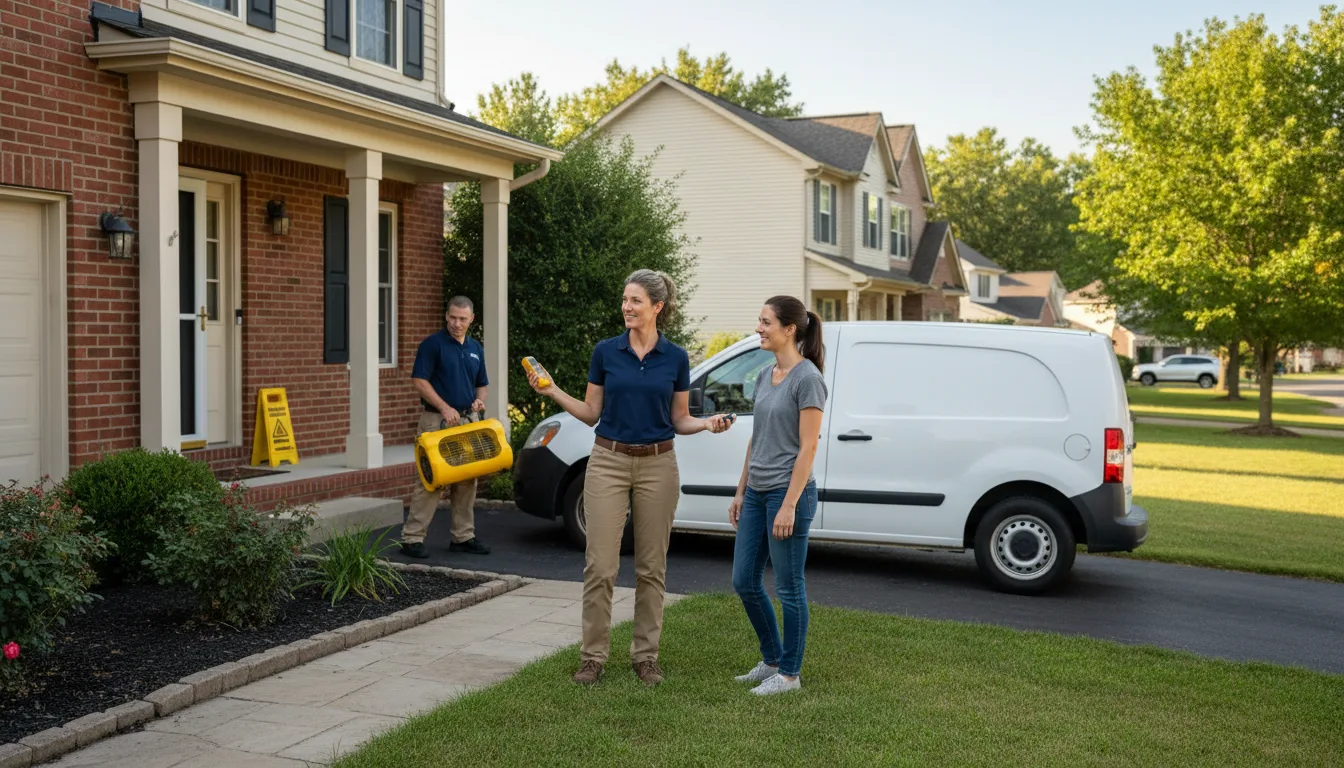 Residential water damage restoration in Merino, CO